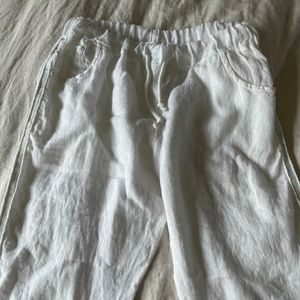 White Linen Pants